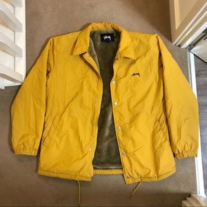 Stussy Yellow Coachs Jacket 